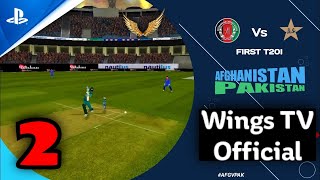 Cricket 24 PS5 Gameplay Part 2  Pakistan vs Afghanistan  Wings TV Official [upl. by Ykcin]