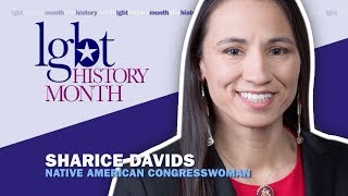 Sharice Davids 2019 LGBT History Month Icon [upl. by Lehcin436]