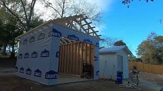 Building a 12x16 Shed start to finish Time lapse Cost 280000 [upl. by Maeve]