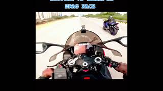 yamahar6 VS s1000rr dragrace superbike bikelife shortvideo bmws1000rrriders shorts [upl. by Ogren]