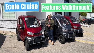 Ecolo Cruise Enclosed Mobility Scooter Features Walkthrough [upl. by Barboza]