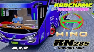 KODENAME SOUND HINO RN285 JET SUOSS GAHAR BUSSID KODENAME 412 NO PW SUPPORT MOD BUSSID [upl. by Wendolyn937]