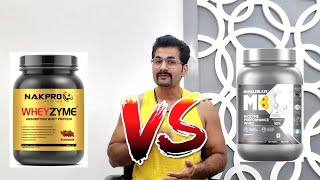 Nakpro WHEYZYME vs Muscleblaze BIOZYME protein  which one you should buy muscleblaze bestwhey [upl. by Korey]