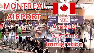 4K Montreal Airport YUL Guided Tour  Arrivals Customs amp Immigration [upl. by Giarc]