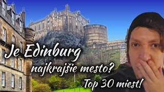 Top 30 miest v Edinburgu  4K relax walking tour video [upl. by Mirella248]