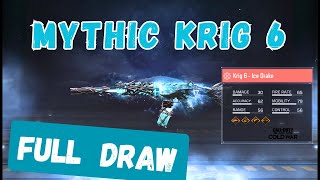 Mythic Krig 6 FULL DRAW amp REVIEW  Cold Embrace Mythic Drop  Dark Shepherd  Arctic Death  CODM [upl. by Janeva]