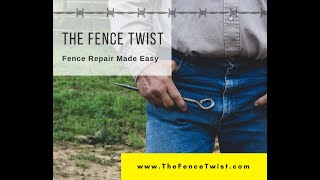 Fast Barbed Wire Fence Repair  The Fence Twist  Fence Repair Tool [upl. by Bang810]