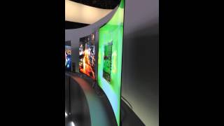 How thin a curved OLED TV really is [upl. by Iak966]