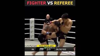 Fighter Attempted to Fight The Referee [upl. by Yleek623]