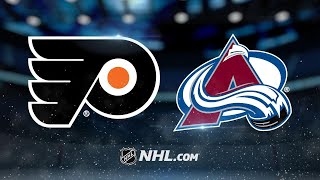 Provorov Mrazek lead Flyers past Avalanche 21 [upl. by Eilsehc]