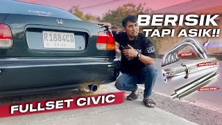 BERISIK TAPI ASIK CIVIC FERIO PASANG FULL SYSTEM NDK Exhaust [upl. by Hennessey]