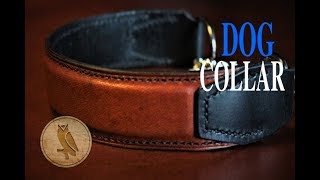 Making a Raised Leather Martingale Dog Collar [upl. by Rimhsak]