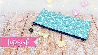 Astuccio per la Scuola in stoffa Fai da te  DIY Fabric Pencil case [upl. by Aihsekal]