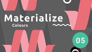 Materialize Tutorial 5  Colours [upl. by Nadnerb]