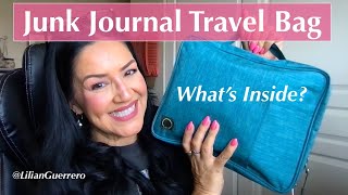 Whats In My Junk Journal Travel Bag  Junk Journal Travel Supplies Kit [upl. by Semela605]