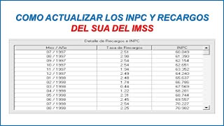 Como Actualizar los INPC y Recargos del SUA del IMSS 2024 [upl. by Retsub]