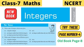 Class 7 Maths NCERT Chapter 1 Integers  Try these page 4 solution  Try these page 8 solution [upl. by Pros990]