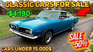 20 Magnificent Classic Cars Under 15000 Available on Craigslist Marketplace Unique Cheap Cars [upl. by Notirb]