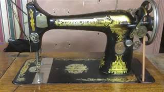 How to operate a treadle sewing machine [upl. by Ahseila]