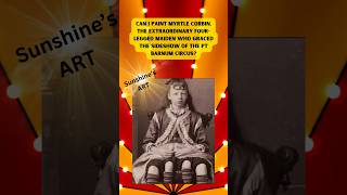 Can I paint Myrtle Corbin the 4legged girl amp bring her to life in color myart shortsfeed [upl. by Losiram]