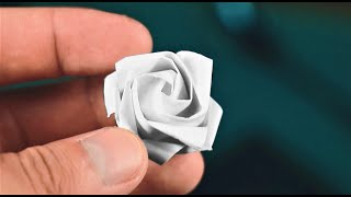 How to Make a Origami Rose OneHanded [upl. by Candie568]