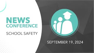 PCPS School Safety News Conference  September 19 2024 [upl. by Sirroned]