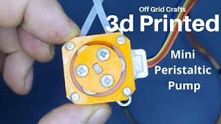 3D Printed Mini Peristaltic Pump [upl. by Aihsia]