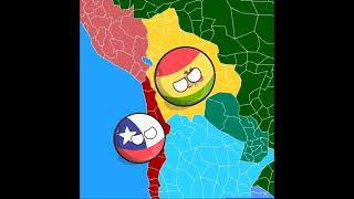 Chile vs Bolivia batalla de territorios countryballs shorts [upl. by Erich]