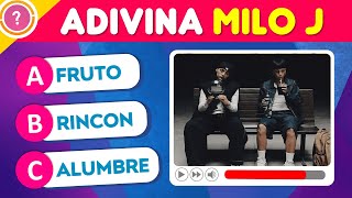 ADIVINA la CANCIÓN de MILO J  ¿Cuánto sabes de MILO J  Nuevo albúm [upl. by Hartley490]