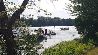 🚨🚒🚤 Wasserverschmutzung im Rhein nach Bootsbergung in Bad Säckingen  Livebericht 23072020 [upl. by Akyre]