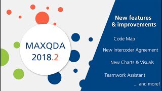 MAXQDA 20182  Free Update  More than 30 new features [upl. by Alithea]