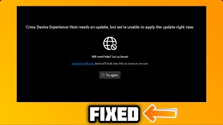 FIXED Cant install Cross Device Experience Host In windows 1011  2024 [upl. by Genevieve]