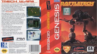 Mission 1 Briefing Battletech A Game Of Armored Combat SEGA Genesis Music OST 🎵 [upl. by Drugi]