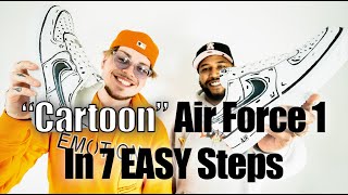 Create a quotCartoonquot Air Force 1 Custom in 7 EASY Steps [upl. by Hump]