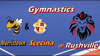 Morristown and Scecina  Rushville Gymnastics [upl. by Vasquez910]