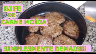 Aprenda como fazer um ótimo bife de carne moida [upl. by Ellehsram826]