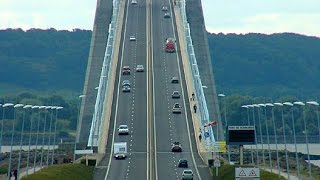 Pont de Normandie 2015  France  Le Havre  Honfleur [upl. by Erdnaxela280]