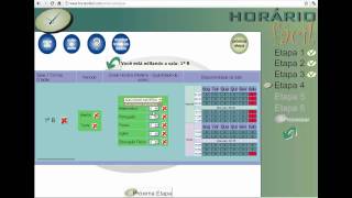 Horário Fácil  Programa para montar horário escolar online  Exemplo completo de utilização [upl. by Aziza]