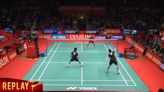 M Ahsan Hendra Setiawan INDONESIA VS H Endo Kenichi H JAPAN Djarum Indonesia Open 2013 [upl. by Shreve]