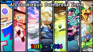 All Cookie Run OvenBreak Intro Compilation Up to Mint Wafer Cookie [upl. by Inaliel]