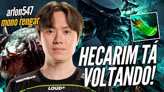 PICK SURPRESA PARA A FINAL LOUD CROC DE HECARIM E ARLON MONO RENGAR [upl. by Yeldah]