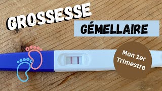 JUMEAUX Grossesse Gémellaire 🤰🏼 Mon 1er trimestre [upl. by Malley341]