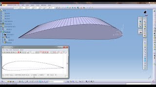 Catia Aerospace NACA Airfoil or Aircraft Wing Create Tutorial [upl. by Halsy]