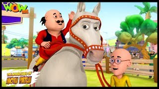 Motu Patlu Cartoons In Hindi  Animated cartoon  Circus ka ghoda  Wow Kidz [upl. by Refinne]