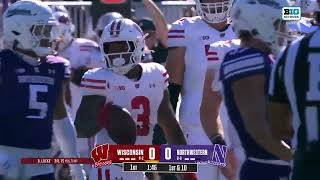 Wisconsin Football Highlights at Northwestern 101924 [upl. by Fitzgerald]