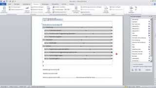 Wissenschaftliche Arbeit 2 Kapitelnummerierung Inhaltsverzeichnis 1 mit Word 2010 formatieren [upl. by Sontich255]