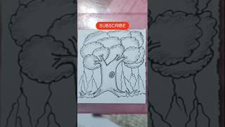 Banyan tree drawingshortsshortfeed [upl. by Magdala]