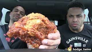 Eating KFCs® Nashville Hot Chicken Hodgetwins [upl. by Bolen675]