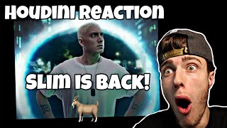 SLIM SHADY IS BACK  Eminem  Houdini  REACTION [upl. by Luckett]