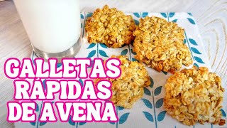 Galletas de avena rápidas en 15 minutos Receta de galletas de avena sin mantequilla [upl. by Prima619]